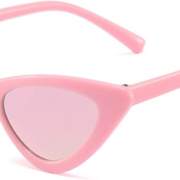 Little Girls Cat Eye Sunglasses Retro Vintage Narrow Sunglasses for Kids for Outdoor Beach Holiday