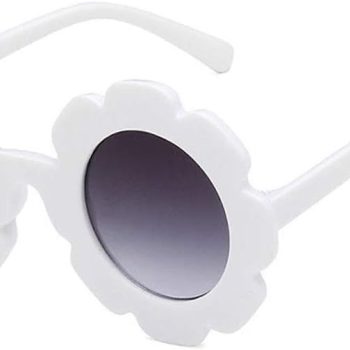 Girl Sunglasses for Kid Round Flower Anti-UV Sunglasses Cute UV400 Protection Eyewear for Photography Outdoor Beach