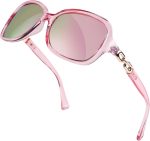 Vintage Square Polarized Sunglasses for Women UV400 Travel Driving Fashion Arcuate Sunglasses