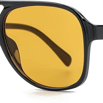 Polarized Classic Vintage Aviator Sunglasses for Men Women Large Frame Retro 70s Sunglasses