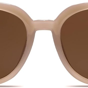 Trendy Cat Eye Round Polarized Sunglasses for Women Fashion UV Protection Sunnies Sunglasses