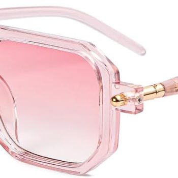 Vintage Square 70s Aviator Sunglasses for Women Men Retro Classic Flat Aviator Frame Sun Glasses UV Protection