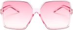 Oversized Square Sunglasses for Women Big Large Wide Fashion Shades for Men UV Protection Unisex