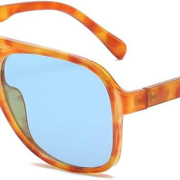 Polarized Classic Vintage Aviator Sunglasses for Men Women Large Frame Retro 70s Sunglasses