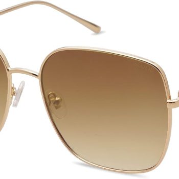 Trendy Oversized Square Metal Frame Sunglasses for Women Men Retro Big Flat Lens UV Protection Sunglasses