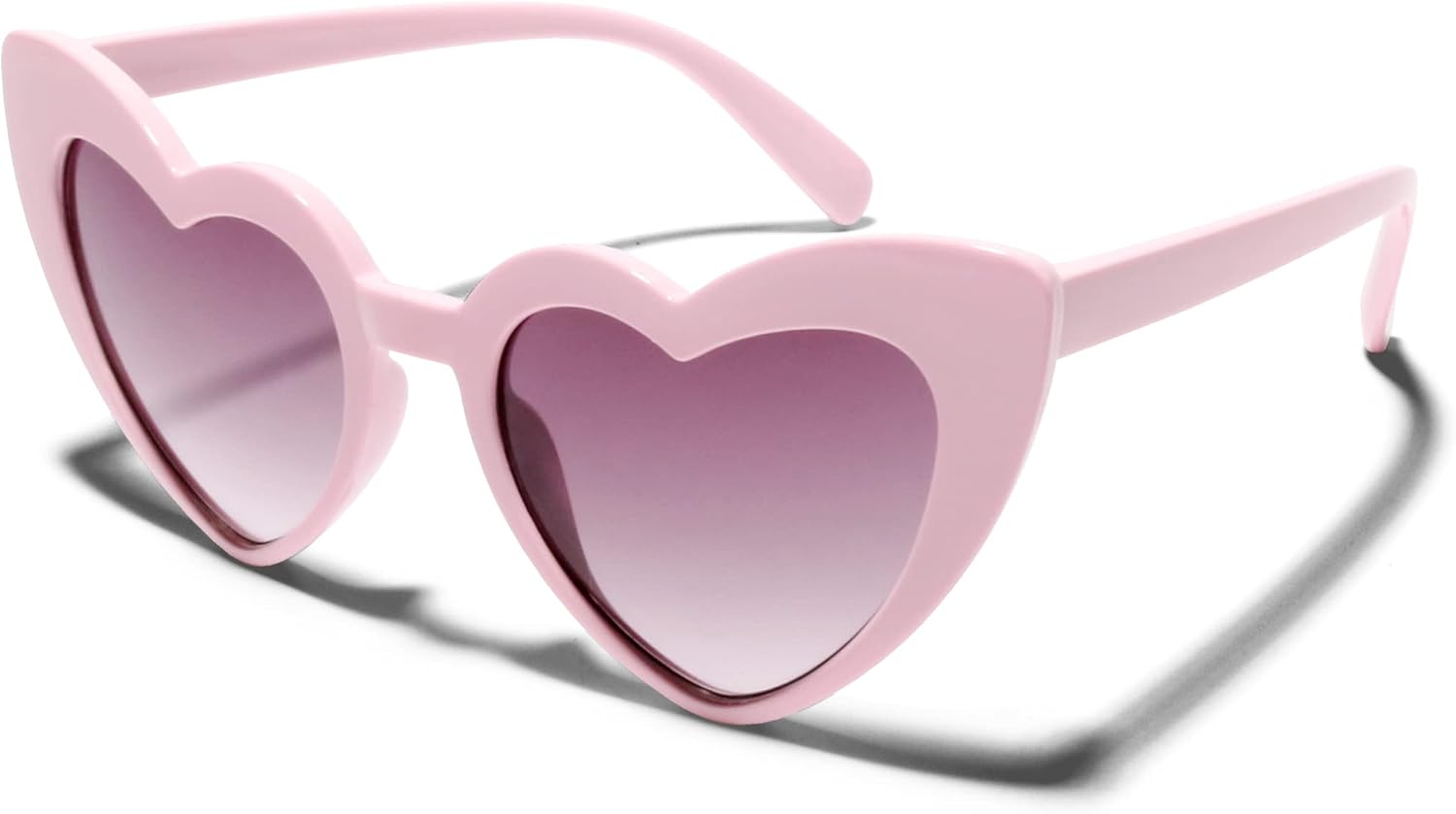 Cute Heart Shaped Fashion UV400 Retro Fun Gradient Lens Party Toddler Kids Sunglasses