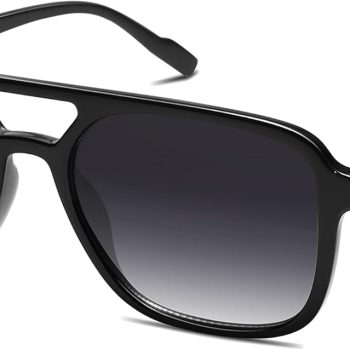 Retro Aviator Sunglasses for Women Men,Trendy Rectangle Womens Mens Shades Sun Glasses