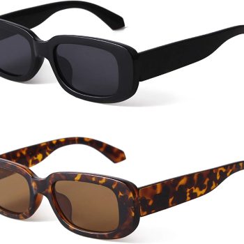 Retro Rectangle Sunglasses Women and Men Vintage Small Square Sun Glasses UV Protection Glasse