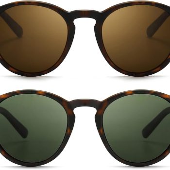 Classic Vintage Round Polarized Sunglasses for Women Men Retro Style UV400