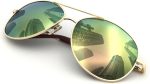 Premium Military Style Classic Aviator Sunglasses, Polarized, 100% UV protection for Men Women