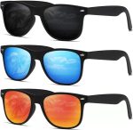 Sunglasses Men Polarized Sunglasses for Mens Womens Retro Mirror Lens for Driving Fishing UV Protection