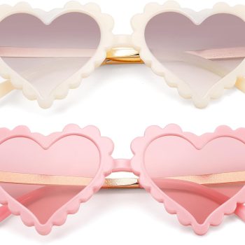 Toddler Heart Sunglasses for Girls - Kids Cute Heart Shaped Glasses Age 3-10