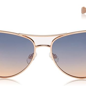 Women's  Classic Metal Aviator Pilot Sunglasses with UV400 Protection
