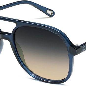 Retro Polarized Aviator Sunglasses Womens Mens Classic 70s 80s Vintage Trendy Square Aviators