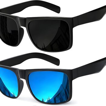 Men's Polarized Square Sunglasses UV400 Protection, Standard & X-Large Shades