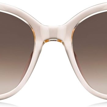 Sunglasses, Women's Trendy Rx-Able Square Sunglasses with 100% UV Protection Coating & ed Travel Case